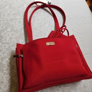 Vintage Worthington Total Tote Red Handbag Tote Purse NWT